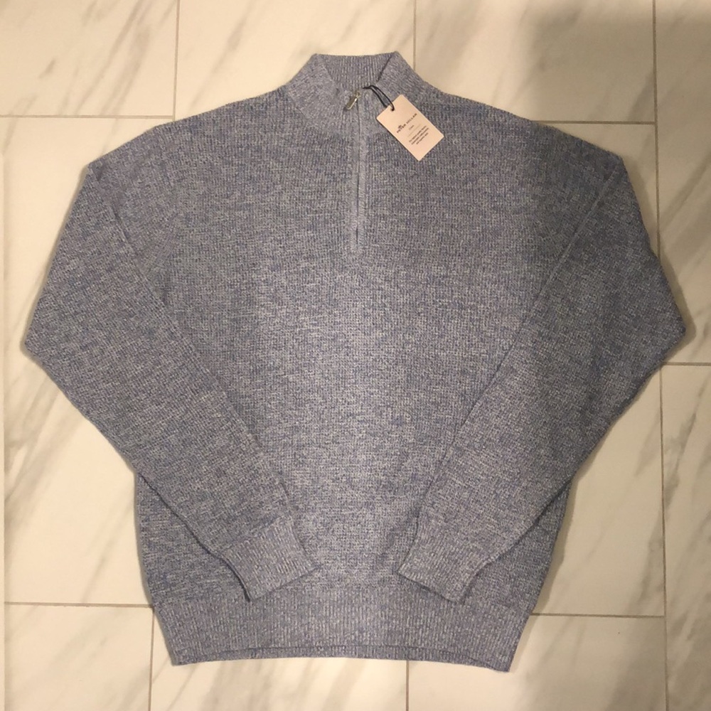 Men’s Peter Millar Kitts Twisted Quarter-zip Sweater